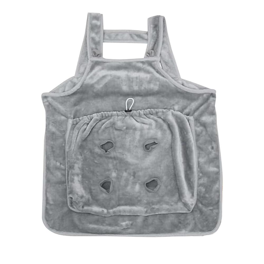 

Cat Carrier Apron with Holes Outdoor Travel Small Cat Dogs Hanging Chest Bag Sleeping Pocket Winter Plush Pets Carrier Bag