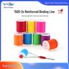 100m Fluorescent Triply Reinforced Fishing Tying Line with Iron Plate Saltwater Hook