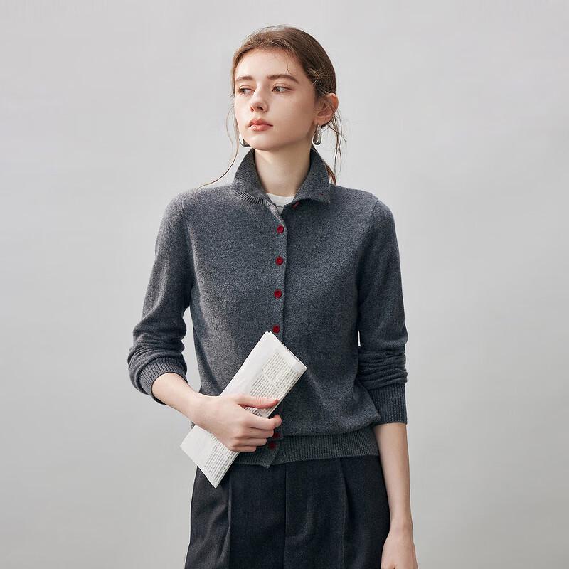 

Женский кашемировый кардиган Kemonboka 2025 Осень/Зима с воротником-стойкой 2XL