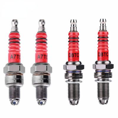 1/2 Stücke Racing Zündkerze 3 Dreifachelektrode A7TC D8TC Für GY6 CG 50 70 110 125 150CC Motorrad Atv Scooter Dirt Bike Go Kart