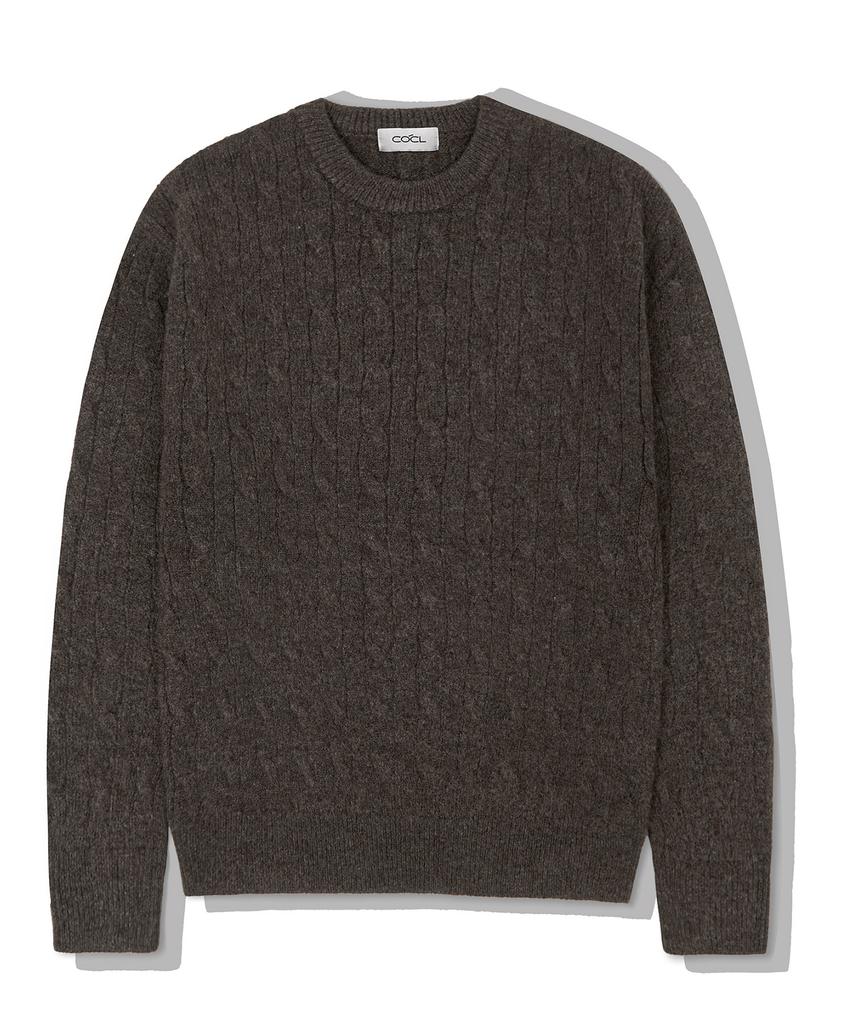 COSTUME O’CLOCK Cable Round Heavy Knit Pullover 11 Color Cooskt068 (B Type)