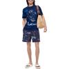 Loewe T-Shirts Men's Blue Crew Neck Moderate Straight Fit H616Y22J10-5102