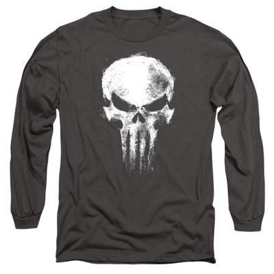 Daredevil Unisex Adult Born Again Punisher Skull Long-Sleeved T-Shirt