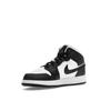 Air Jordan 1 Mid GS Hologram Kids Sneakers Black New-Emerald University-Red DR9495-001