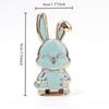 Universal Mobile Phone Bracket Cute Rabbit Ring Bracket Foldable Mobile Phone Bracket 2-in-1 Back-mounted Mobile Phone Bracket