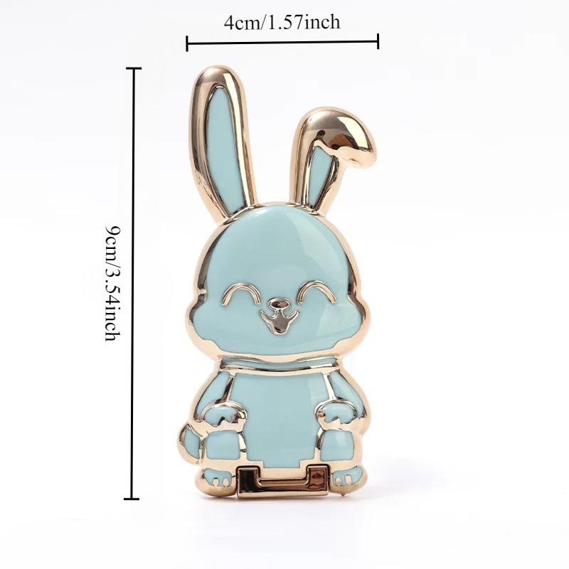 Universal Mobile Phone Bracket Cute Rabbit Ring Bracket Foldable Mobile Phone Bracket 2-in-1 Back-mounted Mobile Phone Bracket