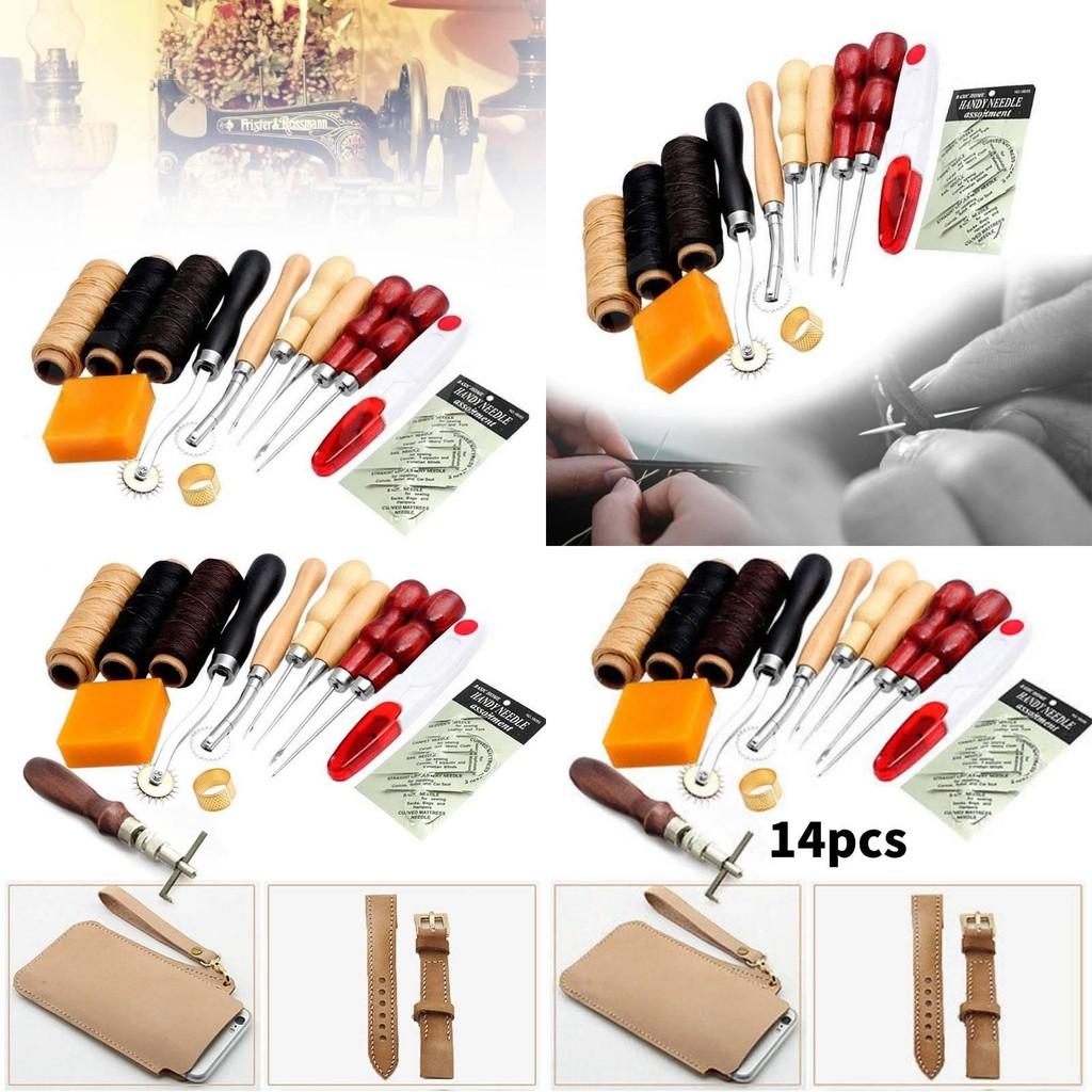 Lederhandwerksset mit Handnähwerkzeugen zur Taschenherstellung für den Heimgebrauch