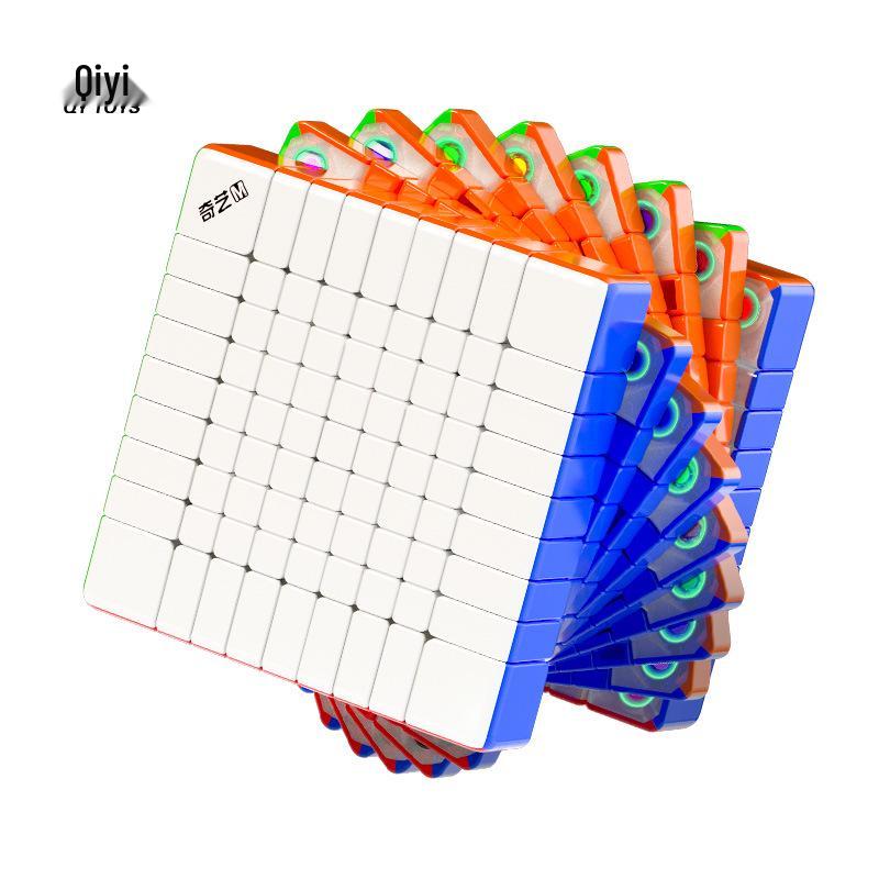 QiYi 9x9 Magnetic Rubik s Cube: High-Difficulty Professional Speedcubing Puzzle Toy