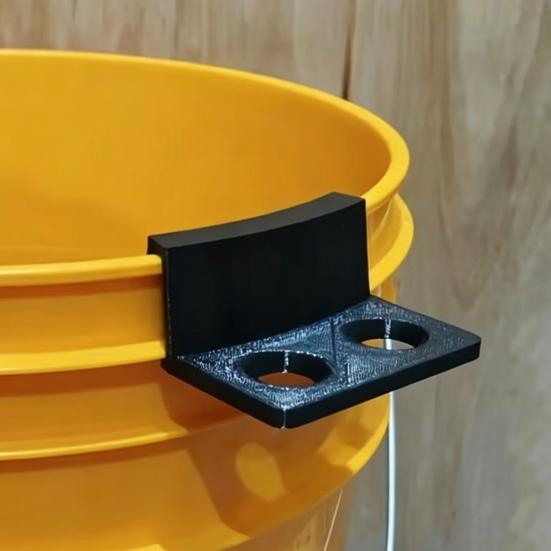Water Bucket Brush Holder with 2 Holes Portable 3D Printed Universal Car Washing Bucket