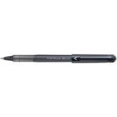 Pilot Ballpoint Black Water-Based Pen, V-Cone, LVE-10EF-B, 10-Pack,
