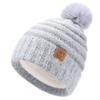 Womens Winter Knit Beanie Hat With Fuzzy Pom Warm Thick Acrylic Cap Cold Weather Outdoor Casual Wear