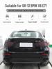 Compatible BMW X6 E71 (09-13) Quad Exhaust Upgrade: Black Stainless Steel Tail Pipes.