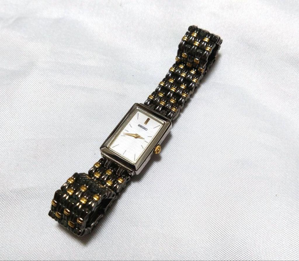 [USED] Extremely rare SEIKO braided combination watch with battery
