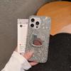 Applicable iPhone17promax High-end Luxury Apple 17 Full Diamond Glass Mirror KT Cat Rhinestone Mobile Phone Case