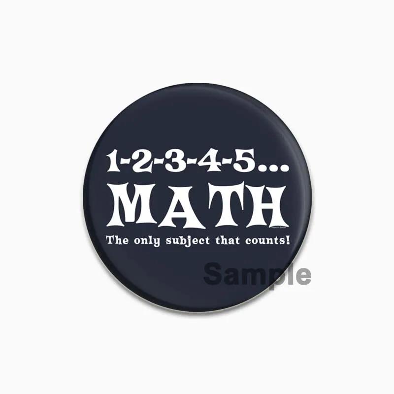 32/44/58mm Funny Cartoon Round Tinplate Pin Brooches Clothes Bag Decor Snap-in Badge Fashion Jewelry Gift