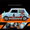 1:32 Morris Mini Cooper S Alloy Classic Sports Car Model Diecast Metal Track Racing Car Vehicles Model Sound Light Kids Toy Gift