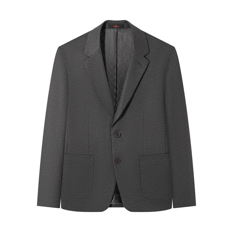 SEVEN Men's Knit Jacquard Slim Fit Business Casual Suit Jacket