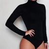 Women's Underwear One Piece Turtleneck Long Sleeve Jumpsuit Slim Fit Leotard Tops Lingerie