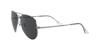 RB3689 AVIATOR SHINY GUNMETAL WITH POLAR BLACK LENS METAL II Sunglasses Ray-Ban (Polarized, Photochromic)