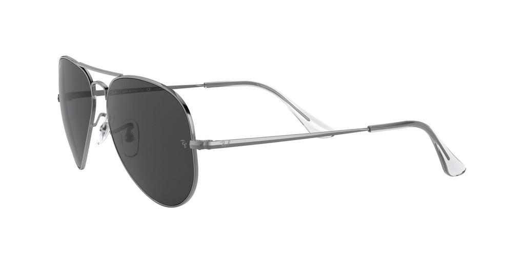 RB3689 AVIATOR SHINY GUNMETAL WITH POLAR BLACK LENS METAL II Sunglasses Ray-Ban (Polarized, Photochromic)