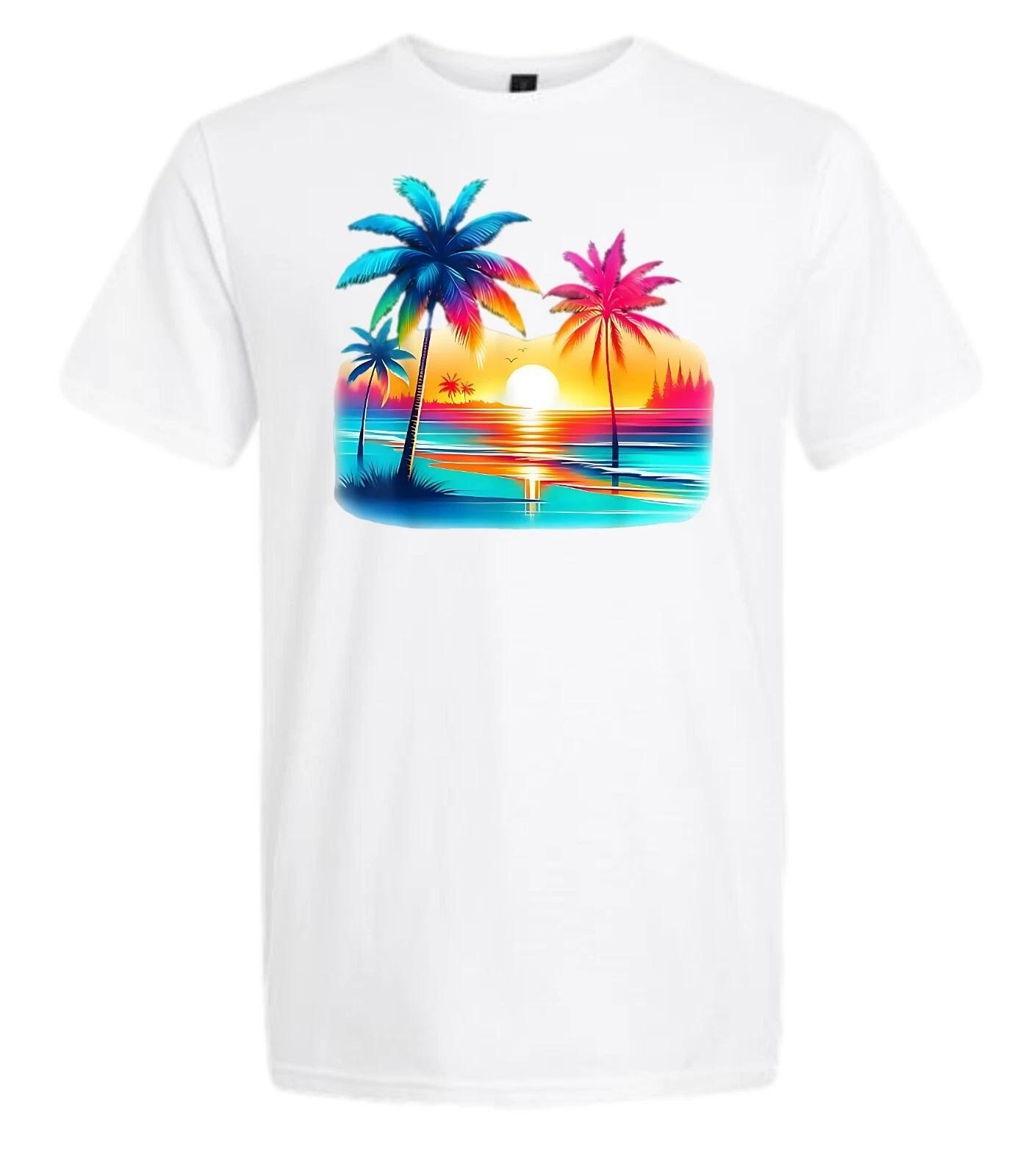 

Retro Beach Scene T Shirt 4XL