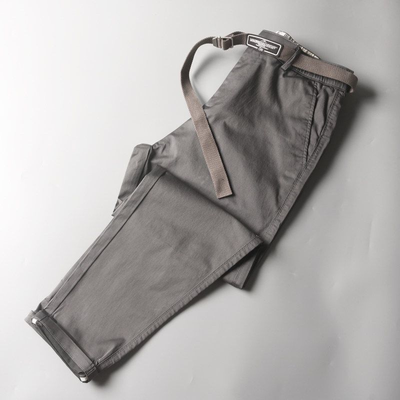 Foreign Trade Tail Goods Cut Label Spring and Autumn Minimalist Casual Suit Pants Grey 34
