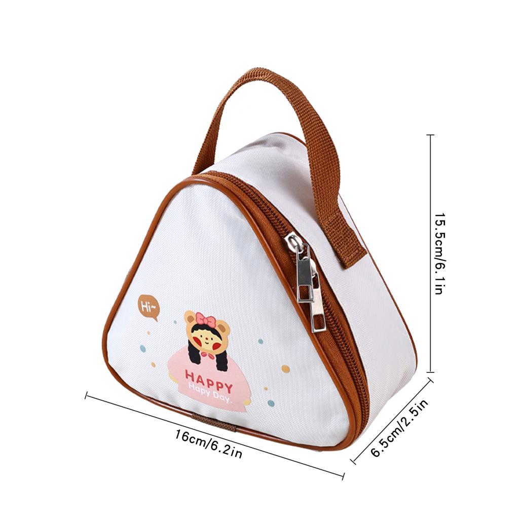 Cute Capybara Mini Oxford Insulated Lunch Bag Kid Student Portable Bento Box Storage Bag Waterproof Food Thermal Bag Cooler Bag