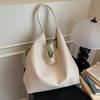 IELGY Portable Woven Pattern Bag Large Capacity Commuter Shoulder Underarm Tote Bag