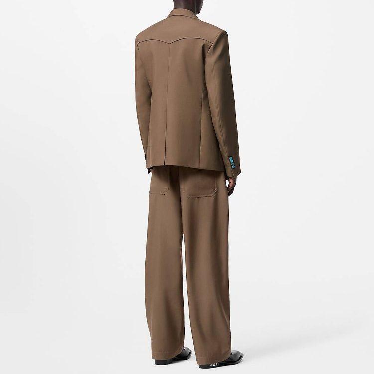 Louis Vuitton FW24 Business Suit Coat Men's Khaki 1AFWNK
