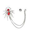 Fashion Versatile Spider Brooch Exaggerated Design Zircon Brooches  Shirt Collar
