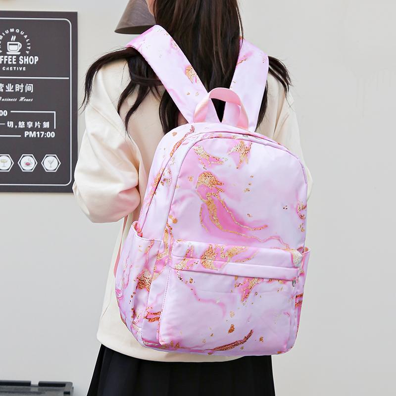3-piece Korean Wave Devil Hunter Student Anime Fashion Backpack Pencil Case Set Gift