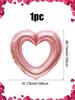1pc 42 inch hollow love aluminum foil balloon, suitable for birthday parties, anniversaries, photo shoots