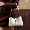 HIFASHION Genuine Leather Underarm Shoulder Bags For Women Casual Chain Crossbody Purses Hobo Tote Commuter Work Ladies Handbags