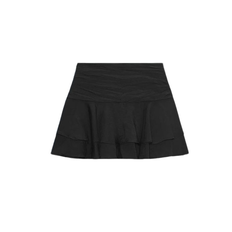 Fall New Women's Clothing French Style Design Mid Waist Laminated Decoration Girly Style Casual Culottes 4764500