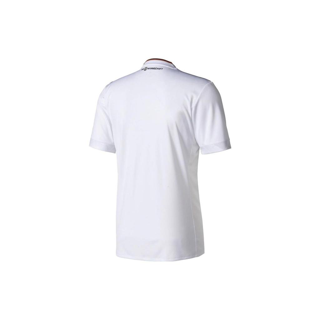 Adidas Striped V-Neck T-Shirt With Brand Logo Print Men Tops White B47873