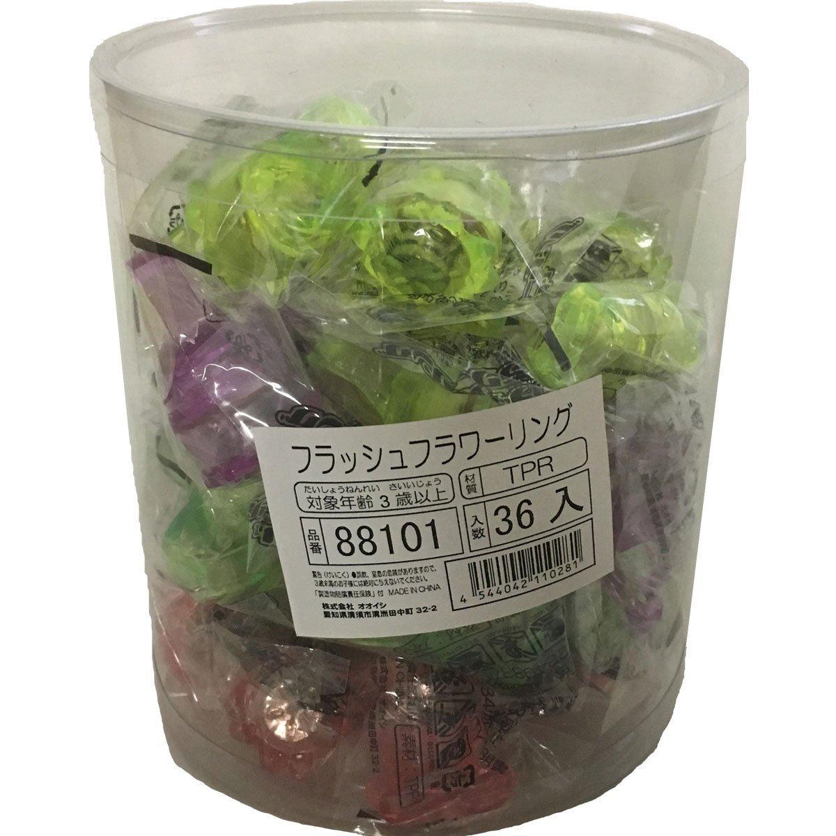 

Luminous Ring Flash Flower Ring Flash Ring Flower Shape [36 pieces]