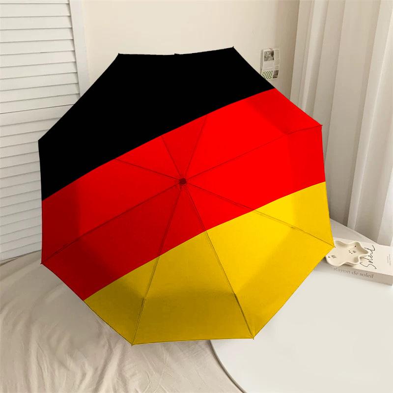 

1PC red yellow Automatic Open/Close Umbrella Compact Folding Umbrella with 8-Rib Shaft lightweight esign, Fashion Lovers1244A