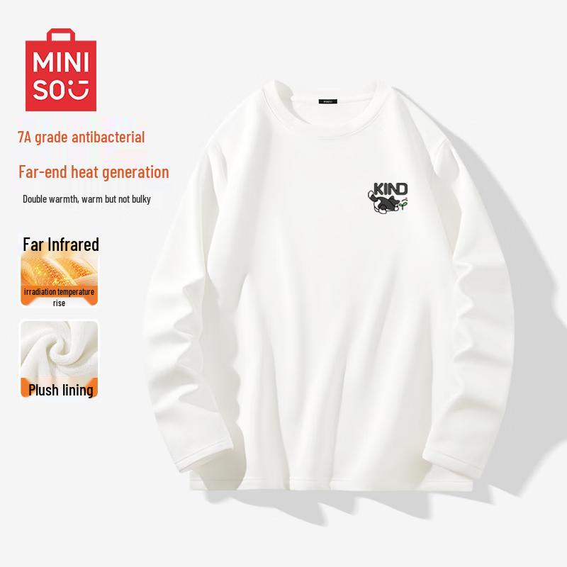 MINISO Men s Thermal Crew Neck Long Sleeve T-shirt L
