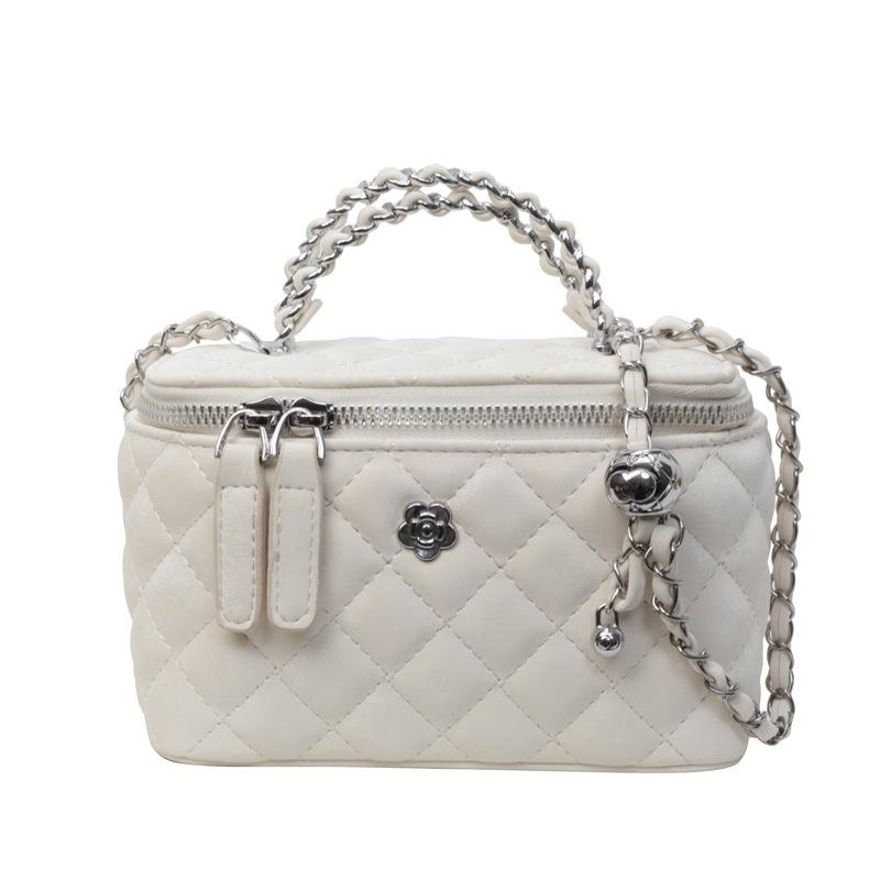 

Премиальная сумка-цепочка ромбовидной формы в иностранном стиле женская 2025 весна новая в стиле маленькой феи универсальная сумка-мессенджер портативная сумка-ведро