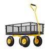Steel Garden Cart 500lb Capacity Heavy Duty Yard Wagon Cart 10in Tires