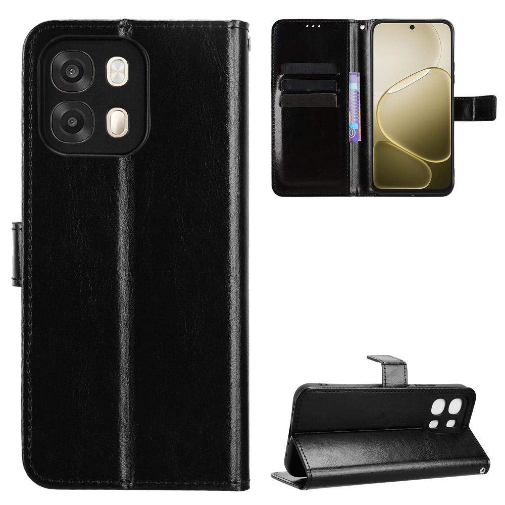 Flip-Hülle für OPPO A6 / OPPO A6S Ledertasche [Flip Vintage-Leder] Stoßfest Langlebig Retro Handyhülle