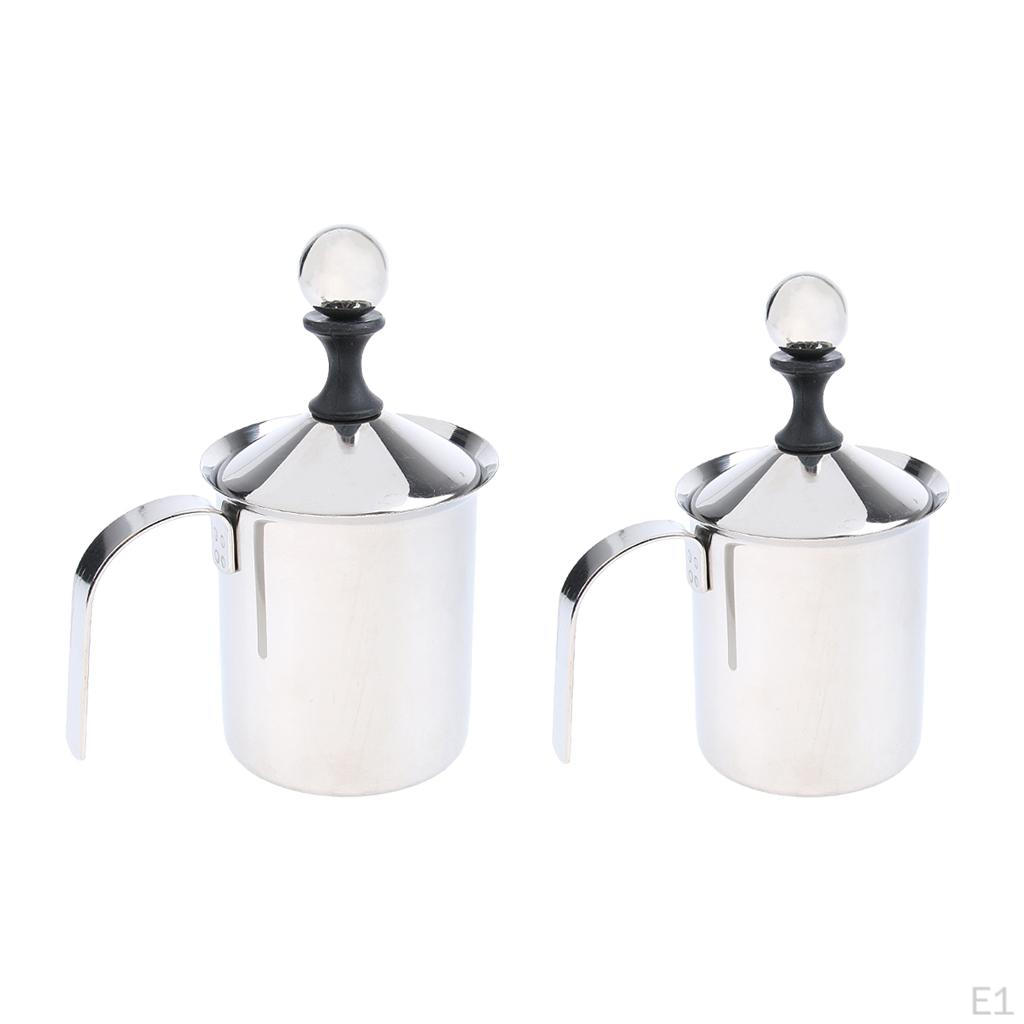 1Pc Stainless Steel Double Mesh Milk Frother Creamer