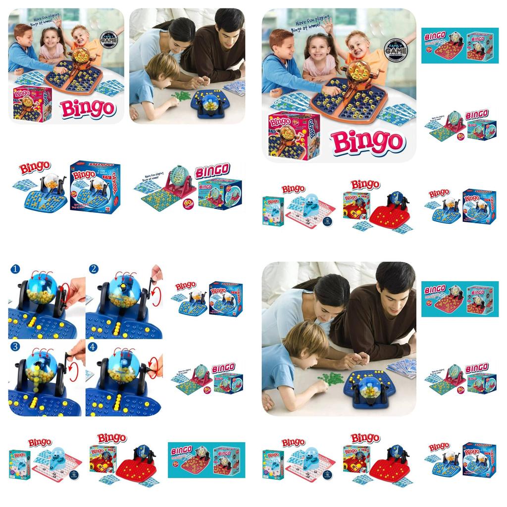 Classic Bingo Game Machine For Engaging Family Fun Interactive Board Game Toy