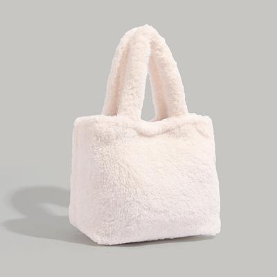 2024 Herbst Winter Niedliche Flauschige Tasche für Damen Mode Vielseitig Einfach Neue Handtasche Pendeln Ausflug Flauschige Tragetasche