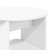 Side Cabinet White Ø40 X 50 Cm Engineered Wood