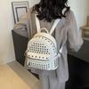 Schoolbag Is Popular This Year, Women's Spring and Summer 1011 New Trendy Fashion Rivet Backpack, Foreign Style Mini Travel Small Backpack