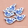 Retro Blue Porcelain-Style Acrylic Beads for DIY Jewelry