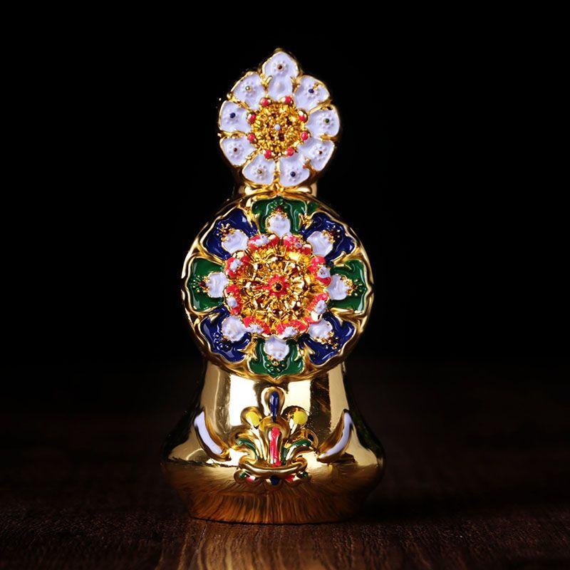 Chinese Style Specialty Copper Alloy Painted Dorma Food Pastry Flower Tibetan Buddhist Supplies Home Accessories
