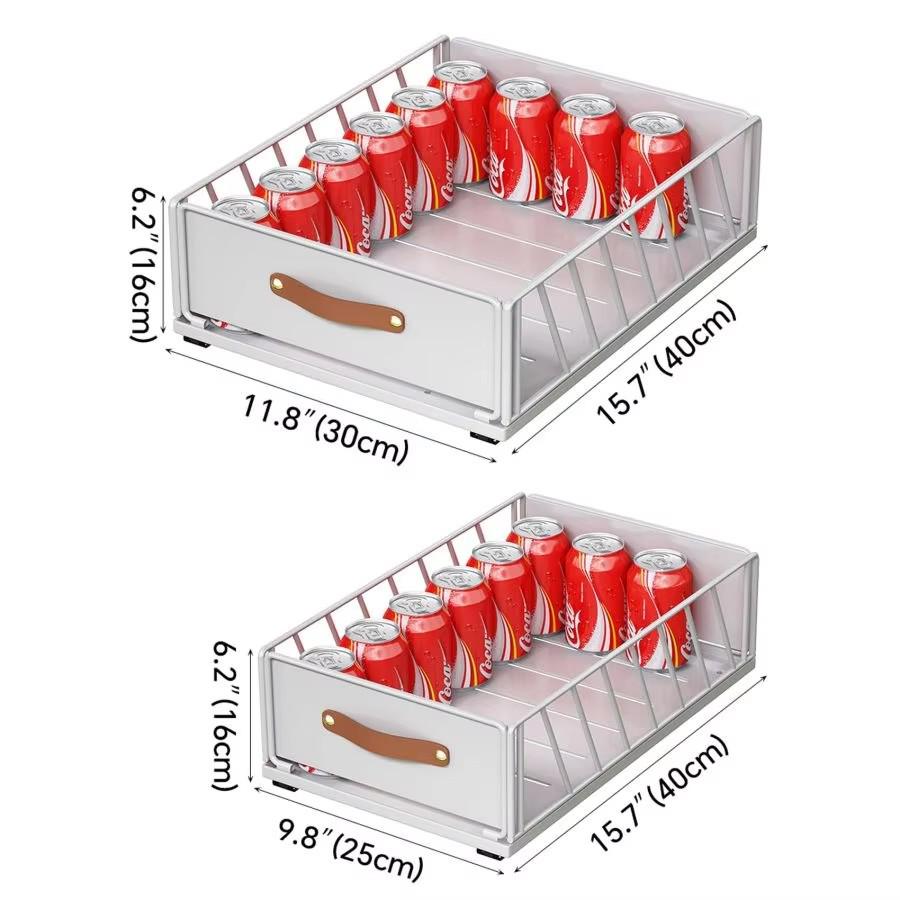 Under-Sink Pull-Out Spice Rack Drawer Storage System