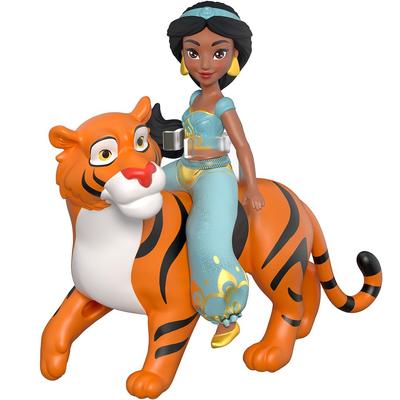 Mattel Disney Princess Doll 3 and HLW83 Jasmine/Roger (Mini Doll) [Dress-Up Playset] [Ages Up]